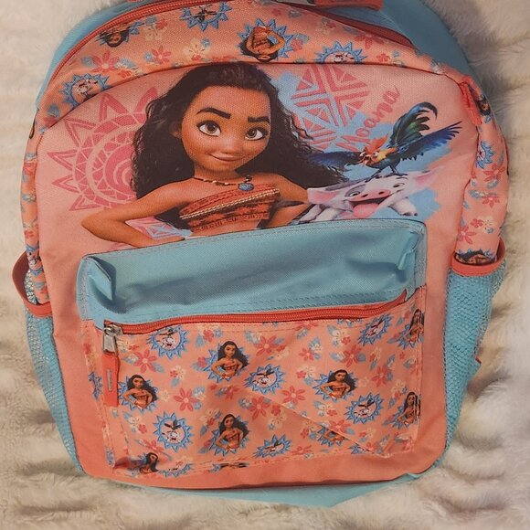 Accessory Innovations Disney Moana 16" (Blue, Pink & Orange) Backpack - Picture 4 of 16